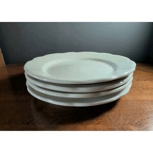 Set 4 Ultima China Restaurant Ware 9 3/4" Ivory Dinner Heavy Duty Plates EUC